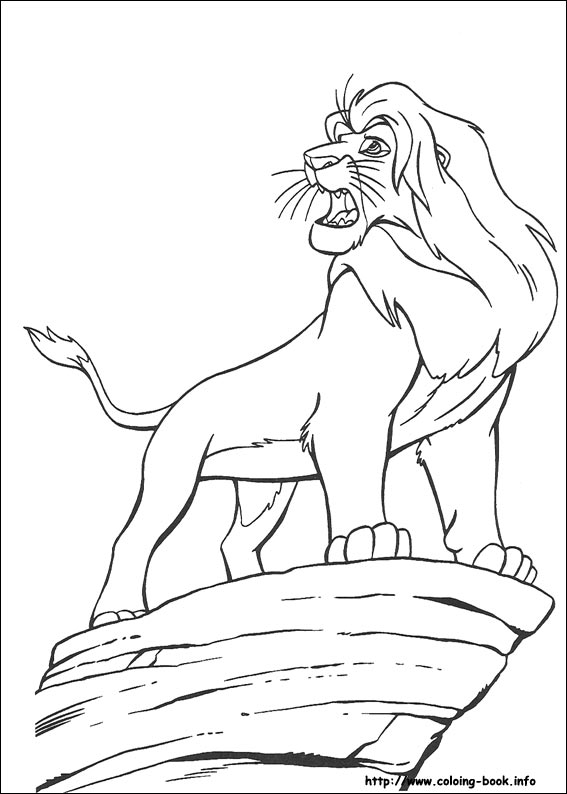 The Lion King coloring picture